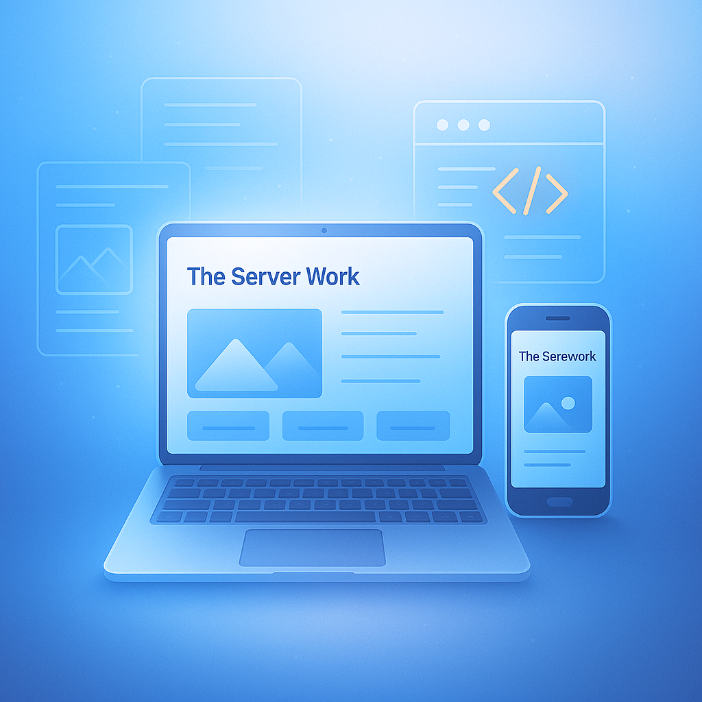 At The Server Work in Wbsite Development.